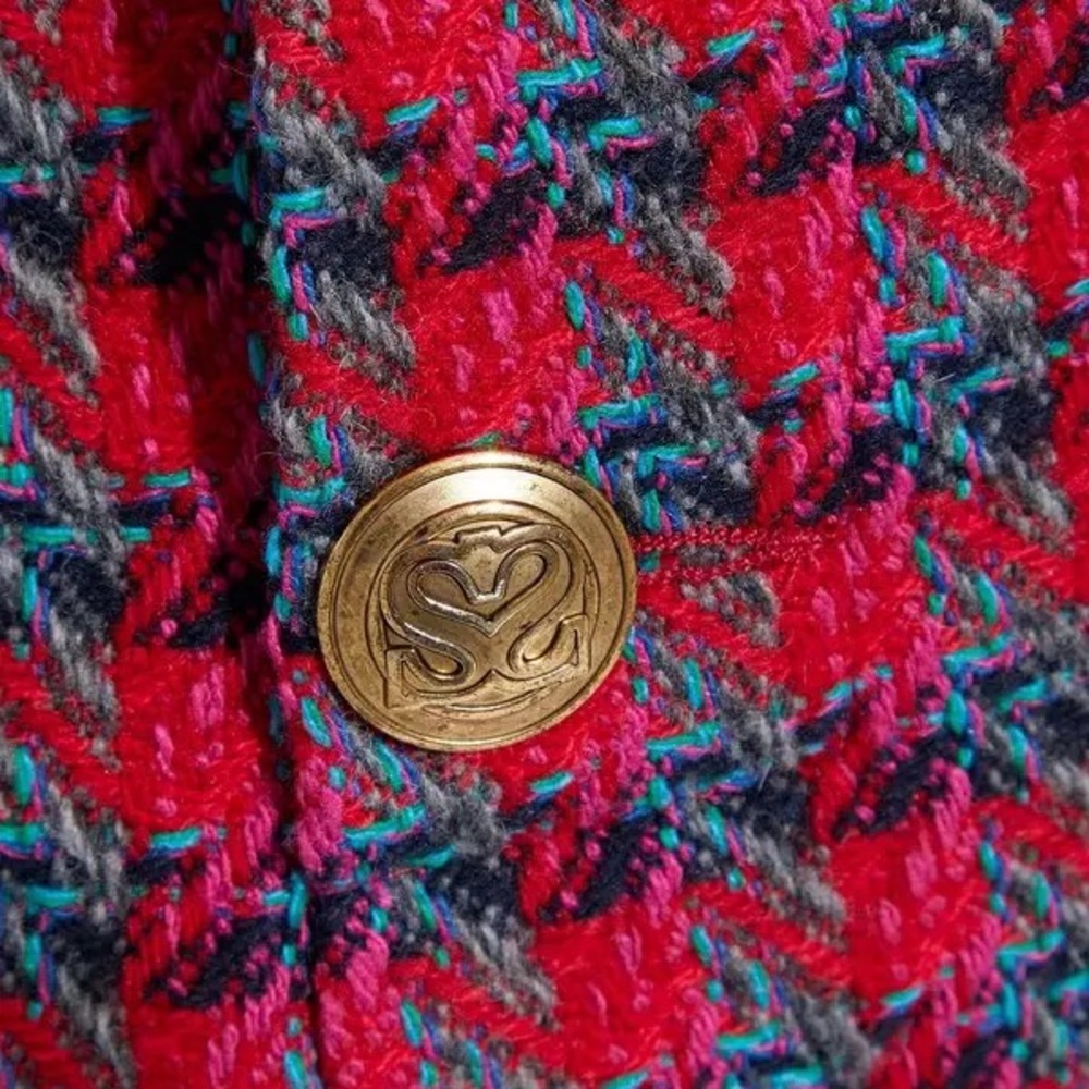 Sandro Paris Efira Button-Detailed Tweed Mini Skirt | Like New - Picture 4 of 12